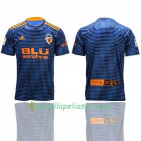 Jalkapallo Pelipaidat Valencia Vieraspaita 2018-2019 Lyhythihainen